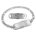 thumbnail image 1 of MedicEngraved Stainless Steel Custom Medical Alert Bracelet - 5mm Figaro Link, 1 of 7