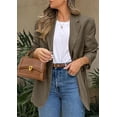thumbnail image 6 of PRETTYGARDEN Women's Fall Blazers Button Down Fitted Lightweight Dressy Work Suit Jackets Trendy Business Casual Outfits, 6 of 8