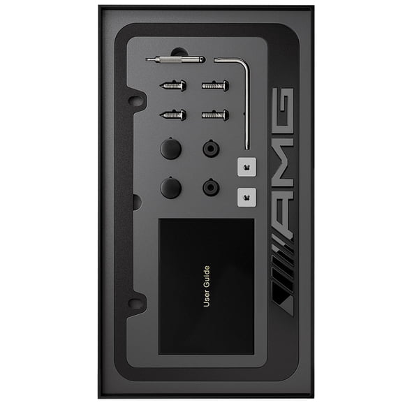 Marco para placa AMGFrame negro mate de aluminio
