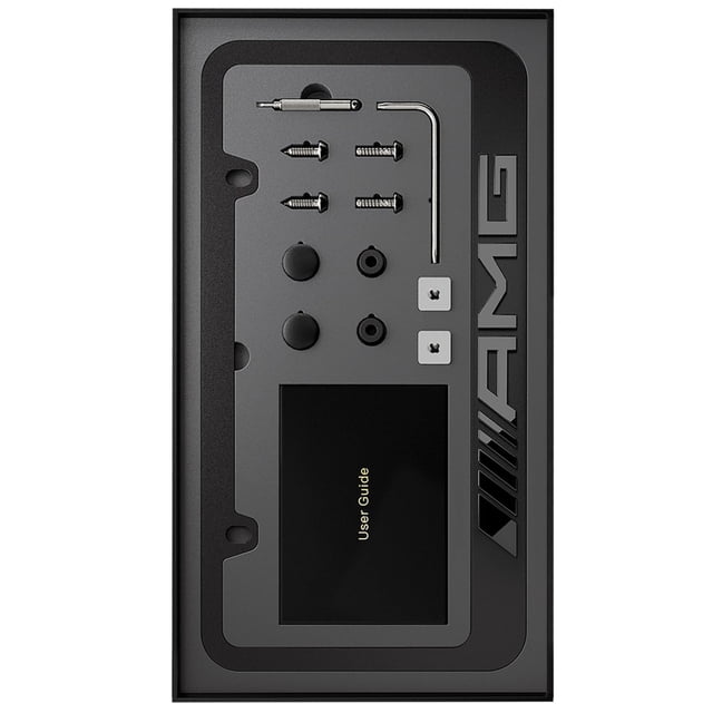 Marco para placa AMGFrame negro mate de aluminio