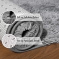 thumbnail image 2 of LOCHAS Fluffy Soft Carpet for Kids Room Anti-Skid Shaggy Area Rug Comfy Bedroom Living Room Rugs Indoor Machine Washable Carpet, 4'X6',Gray, 2 of 7