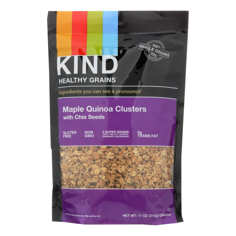 KIND Maple Quinoa Clusters Granola, 11 Oz, Pack of 6 - Walmart.com ...