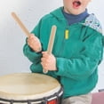 thumbnail image 4 of LOLIPPYY 4 Paires de Bâtons de Rythme pour Enfants Bâtons en Bois pour Éducation Musicale Bois Kaki, 4 of 7