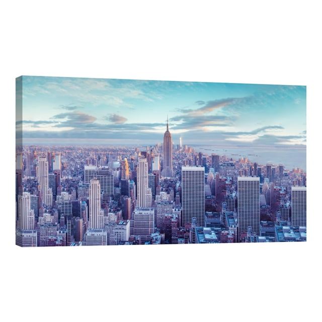 Cuadro Decorativo Nueva York La Ciudad Durante El Día Canvas Revolution Cuadro 120 x 60 cm