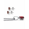 thumbnail image 2 of PalmBeach Jewelry Princess-Cut Simulated Birthstone Jewelry Set in .925 Sterling Silver, 2 of 5