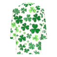 thumbnail image 5 of FAIWAD T-Shirts Grande Taille pour Femmes, Col en V, Manches 3/4, Décontracté, Ample, Mignon, 5 of 5