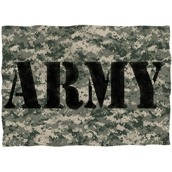 Army/camo-pillow Case-white-20x28