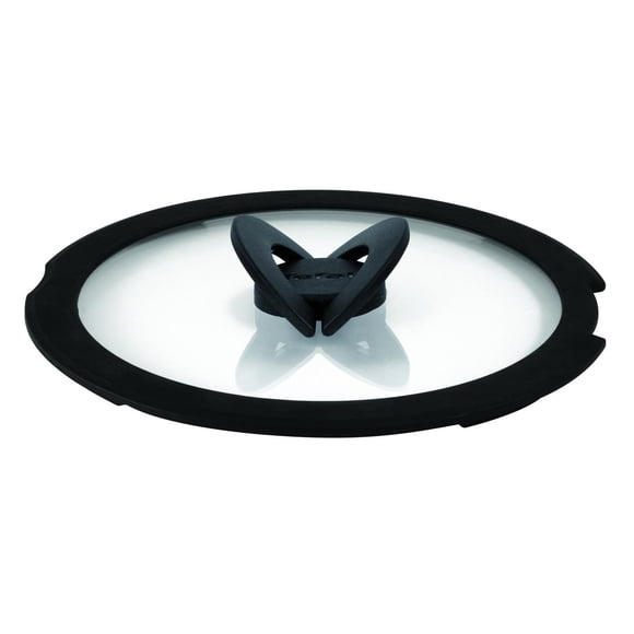 T-fal Tapa de Vidrio Ingenio 24 cm Apilable Compatible con Ingenio, Borde de Silicón y Asa Plegable de Baquelita, L9846553