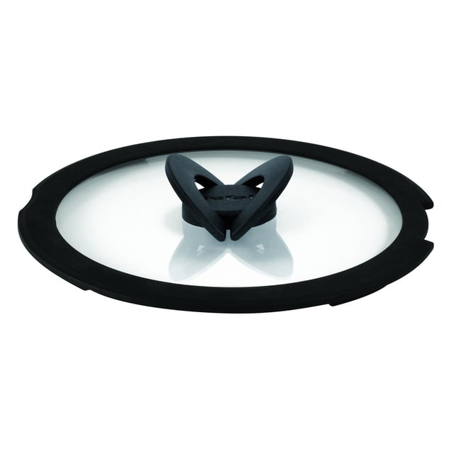 T-fal Tapa de Vidrio Ingenio 24 cm Apilable Compatible con Ingenio, Borde de Silicón y Asa Plegable de Baquelita, L9846553