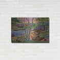 thumbnail image 3 of Luxe Metal Art 'Summer Lakehouse' by Bigelow Illustrations, Metal Wall Art, 36"x24", 3 of 7