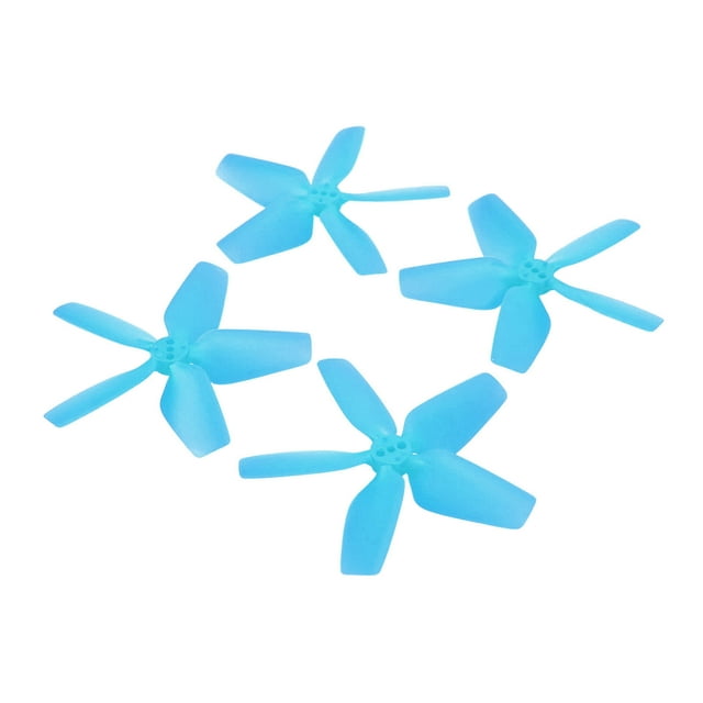 Propeller Props, Plastique RC Hélices Couleur Brillante 4Pcs pour DIY Rouge, Bleu, Orange, Gris