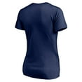 thumbnail image 3 of Women's Navy Atlanta Falcons Red White and Team V-Neck T-Shirt, 3 of 3