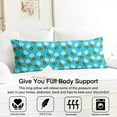 thumbnail image 3 of Long Body Pillow Cover - Soft & Breathable, Hidden Zipper, 20"x54", Cute Bee & Honeycomb Print - Perfect Gift for Bee Lovers, Side Sleepers, Pregnancy Support, Nature-Themed Decor, 3 of 7