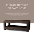 thumbnail image 4 of Maven Lane Paulo Wooden Coffee Table in Weathered Brown Finish, 4 of 6