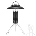 thumbnail image 1 of Lámpara de carpa Linterna de tienda de campaña portátil para exteriores con trípode desmontable, luz de emergencia LED recargable por USB, luz magnética trasera con lazo colgado WEST BIKING Lámpara de carpa, 1 of 7