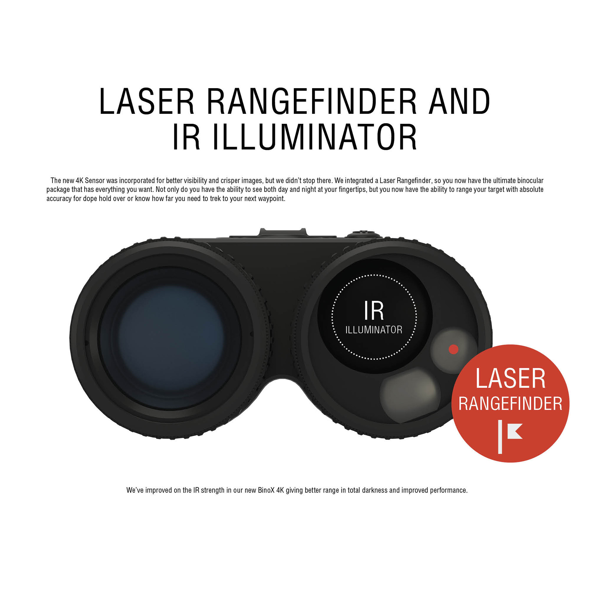 Restored Premium ATN BinoX 4K 4-16x Smart Day/Night Binoculars (Refurbished)
