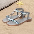 thumbnail image 2 of TOWED22 Toddler Girls Sandals Girls Toddler Sandals Little Girls Kids Shoes Light Blue,3, 2 of 9
