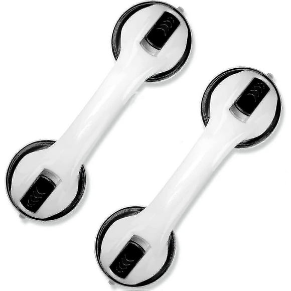 2-pack Of 12 Bathroom Grab Bars Shower Handle With Strong Suction Cup - yal