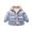 Light Blue, variant on Vedolay Blazer Jackets for Boy Kids Toddler Jacket Hooded Windproof Print Autumn Winter Jacket,Light Blue 5-6 Years