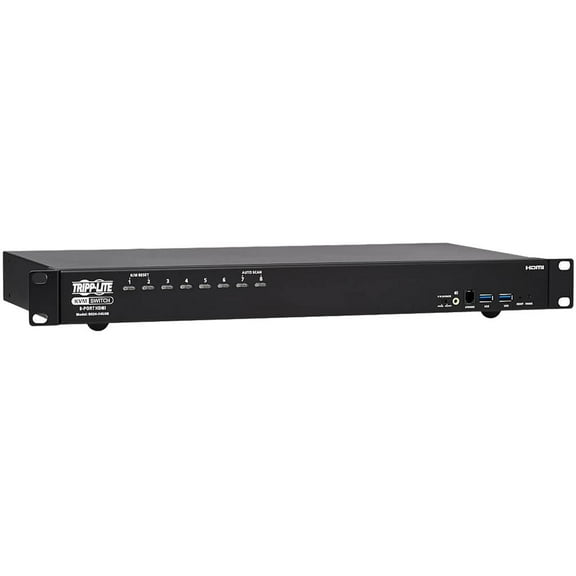 Tripp Lite 1U Rack Mount 8-Port 4K60Hz HDMI USB Peripheral KVM Switch B024H4U08