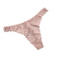 thumbnail image 2 of Outfmvch Thongs for Women Womens Underwear Seamless Thongs for Women See-through Lace Women Underwear Briefs Panties Breathable Cotton Thongs for Women(clearance) Khaki M, 2 of 9