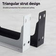 thumbnail image 4 of VIVIHEYDAY Wall Mounted Closet Rod Brackets, Heavy Duty Wardrobe Pole Holder and Support, Maximum load capacity 60kg, 4 of 12
