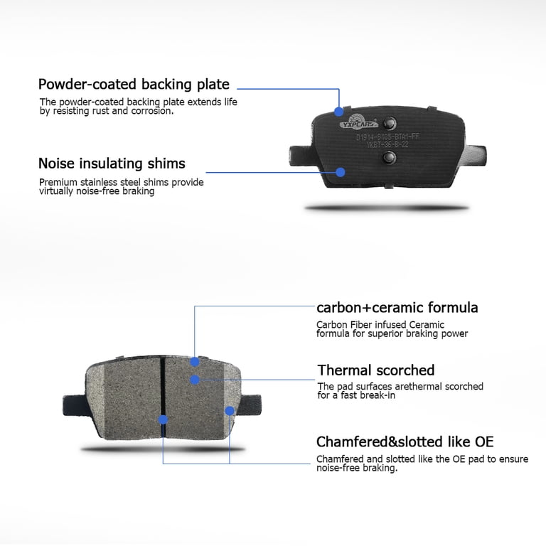 Front Rear Ceramic Brake Pads For Chevy Blazer Traverse GMC Acadia Buick Enclave Front Rear Ceramic Brake Pads For Chevy Blazer Traverse GMC Acadia Buick Enclave