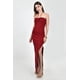 thumbnail image 1 of Vestido largo con abertura Roman Fashion /Juvenil, 8727 (Vino) vino G, 1 of 6