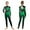 Green, variant on iiniim Girls Kids Sparkly Color Block Gradient Long Sleeve Figure Skating Gymnastics Leotard Full Body Jumpsuit Bodysuit Red 8