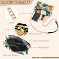 thumbnail image 3 of FORMRS Women Crossbody Purse with Chain Strap Vegan Leather Shoulder Handbag, White Clover Pattern, 3 of 7