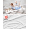 thumbnail image 4 of Eucalyptus Leaves Yoga Towel for Hot Yoga Non Slip, Brown Summer Botanical Weeping Yoga Mat Towel Absorbent Yoga Sweat Towels Microfiber Hot Yoga Blanket for Bikram Pilates 26"x70", 4 of 7