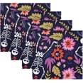 thumbnail image 5 of GZHJMY Halloween Skull & Floral Napkins Table Decorations Napkin Set for Gift Giving, Dining, Parties 20 x 20in, 5 of 7
