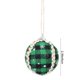 thumbnail image 3 of Bola de tela para decoración navideña, hecha a mano, envuelta en tela, a cuadros, decorativa, para árbol de Navidad, Halloween, otoño, decoración del hogar, adornos navideños, 3 of 6