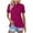 Hot Pink, variant on Scyoekwg Womens Short Sleeve Blouses Turndown Collar Button T-Shirt Lightweight Dressy Casual Blouses Loose Solid Color Trendy Blouses (Brown,XL)