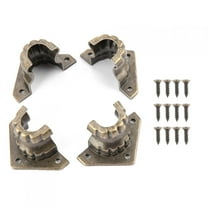Box Leg, Vintage Wood Box Decoration Zinc Alloy 4pcs Box Leg Corner For Jewelry Chest For Furniture