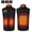Black-C, variant on Winter Warm Heated Vest for Men Women USB Rechargeable Heated Jacket with 9 Heating Zones Lightweight Plus Size Floral Print USB Windproof Heated Coat Black without Power Bank