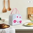 2PCS Bento Bag Cartoon Handbag Bento Bag Insulated Lunch Box Bag Student Lunch Bag Insulated Bag