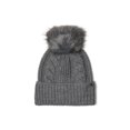 thumbnail image 1 of Gorro The North Face Oh Mega Fur Pom para mujer, color gris, 1 of 1