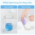 thumbnail image 6 of Lifewit Plastic Laundry Detergent Dispenser with Handle and Easy Pouring Lid Design,8 Lables, 51oz/1.5L, Soap, Softener, Scent Beads Contaniers for Laundry Room Organization, PET, Clear, 3 Pack, 6 of 9
