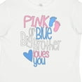 thumbnail image 4 of Inktastic Pink or Blue, Big Brother Loves You Footprints and Heart Boys Toddler T-Shirt, 4 of 5