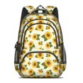 thumbnail image 2 of Sunflower and Bee Pink Pattern Cute School Backpack Bag with Padded Back and Adjustable Shoulder Straps 16.9 X 12.6 X 5.9 Inches, 2 of 5