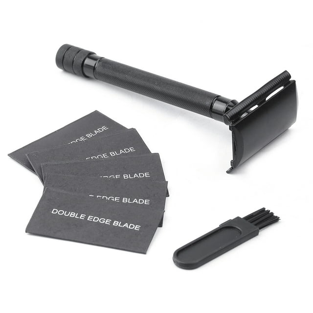 Yeacher Rasoir de Sûreté en Métal à Double Tranchant Traditionnel pour Hommes Rasoir à Double Tranchant Rasoir Manuel pour Barbe