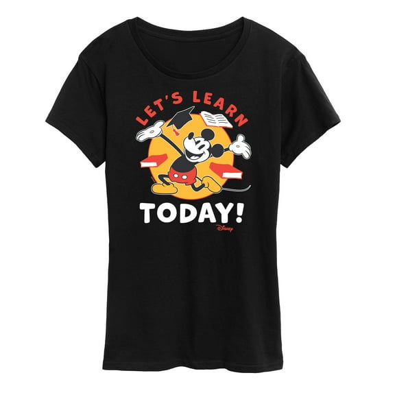 Disney - Lets Learn Today  - Women's Short Sleeve Graphic T-Shirt