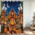 thumbnail image 3 of Cortina de ducha DePhoto Halloween Kids Pumpkin 180 x 180 cm, 3 of 7