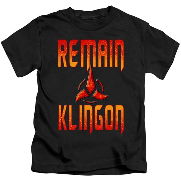 Star Trek Discovery Remain Klingon Youth 18/1 T-Shirt Black