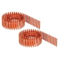 thumbnail image 1 of Unique Bargains Miniature Garden Fence, 35 Inch Long Decorative Picket Fence, Orange 2Pack, 1 of 5
