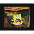 thumbnail image 2 of Nickelodeon SpongeBob SquarePants Men's The Scream Meme Graphic Adult Crewneck Pullover Long Sleeve Sweatshirt, 2 of 4