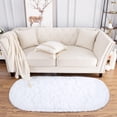 thumbnail image 2 of Alfombra Noahas, 61 x 152 cm, ovalada, blanca, antideslizante y suave, 2 of 7