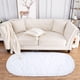 thumbnail image 2 of Alfombra Noahas, 61 x 152 cm, ovalada, blanca, antideslizante y suave, 2 of 7