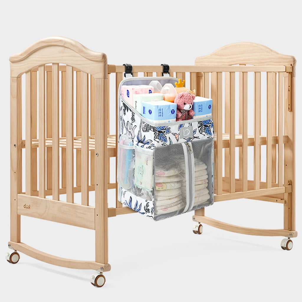 Sturdy Baby Nursery Organizers Hanging Storage Bag for Diapers Wipes Bottles